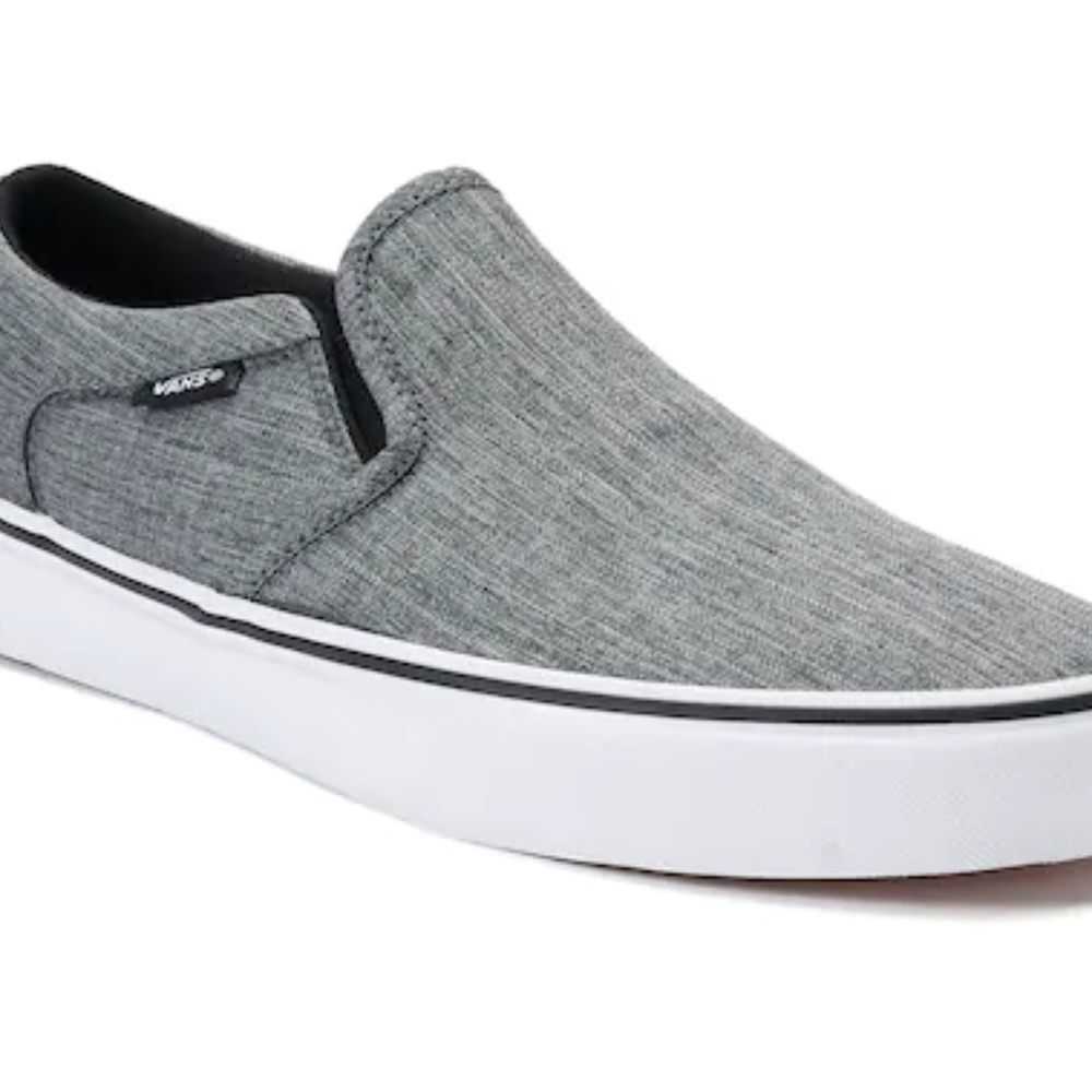 Vans Slip-On - Grey - Canvas Mens size 10